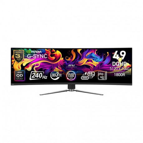 Monitor MPG 491CQPX QD-OLED LED/QD-LED nõgus 240Hz 49-tolline must