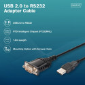 USB – DB9 RS232 kaabel DA-70172