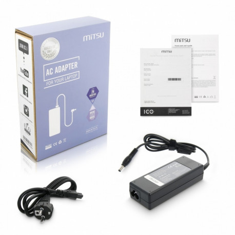 Power adapter 19V 4.74A (5.5x2.5) - Asus, Toshiba, MSI, Packard bell 90W