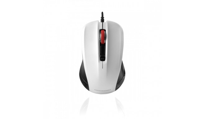 M9.1 BLACK AND WHITE CABLE OPTICAL MOUSE
