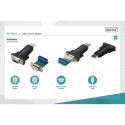 USB-A 2.0 Male to RS485 (DB9) Male Converter / Adapter + 3-pin Screw Terminal | FTDI FT232RL Chipset
