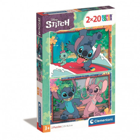 Clementoni Disney Stitch Super Color pusle 2x20 24809