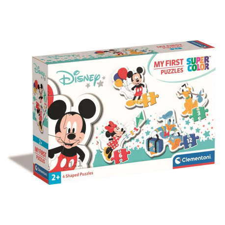 Moje Pierwsze Puzzle 3-6-9-12 DISNEY MYSZKA MIKI Clementoni 20819