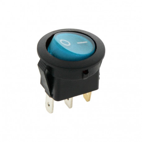 3906# Przełącznik podświetlany okrągły 12v niebieski (20 tk.)