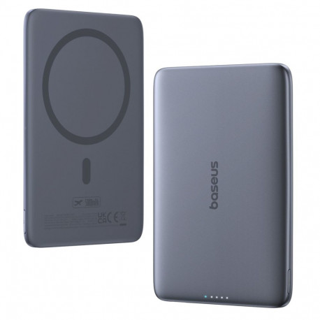 Baseus PicoGo AM41 5000mAh 20W Grey + USB-C 60W 30cm, Black