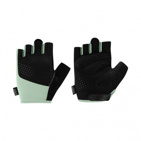 Rękawiczki rowerowe Spokey Avare czarno-zielone 946577-946578-946579 M