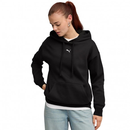 Bluza damska Puma ESS Centered Cat Logo Relaxed Hoodie czarna 692917 01 S