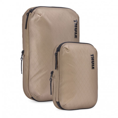 Thule | Compression Cube Set, Small/Medium | Packing Cube | Gentle Beige
