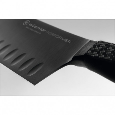 WUSTHOF 1061231317 Performer Santoku with Hollow Edge, 17cm