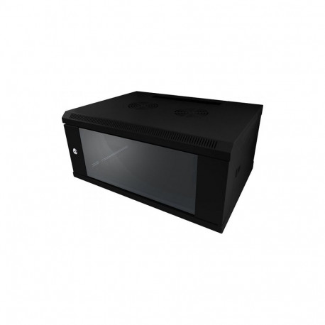 "ALLNET Netzwerkschrank 19"" 12HE 1-teilig T450mm Schwarz SMC-Serie"