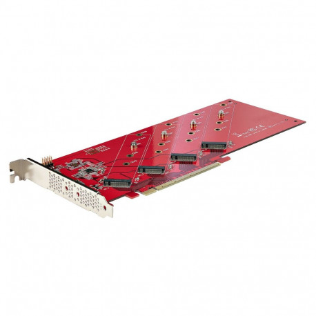 Startech.com nelja pesaga M.2 PCIe adapterkaart PCI Express 4.0 x16 neljale NVMe või AHCI M-Key M.2 