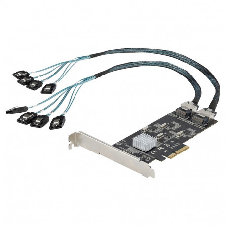 "STARTECH.COM SATA PCIe Controller 8 Port - 6Gbit/s SATA PCIe Schnittstellenkarte - PCIe x4 Gen2 zu 