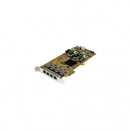 Startech.com 4-pordine Gigabit Power over Ethernet PCI Express võrgukaart - PSE / PoE PCIe NIC