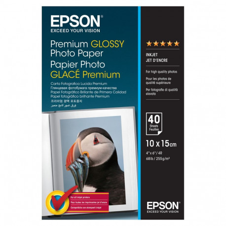 EPSON Premium läikiv fotopaber tindiprinterile 255g/m2 100x150mm 40 lehte 1 pakk