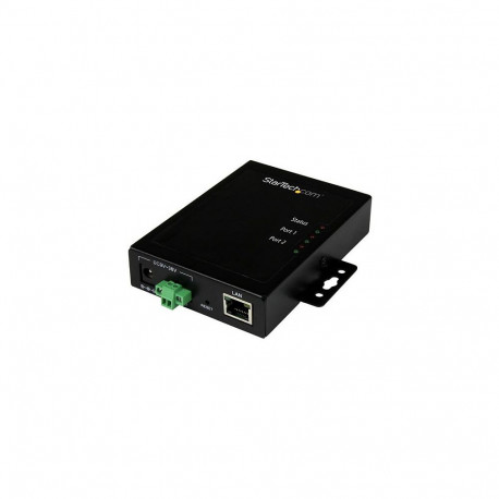 "2 Port Seriell auf IP Gerte Server - RS232 - Metall und Montierbar - Serieller Gerte Server"