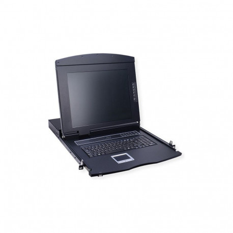 19-tolline KVM-konsool, 43 cm (17") TFT (16:9), VGA, USB, CH-paigutus