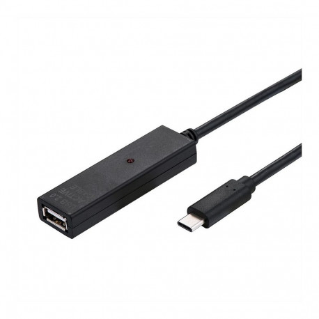 VALUE USB 2.0 aktiivne pikenduskaabel kordistiga, A-C, must, 20 m