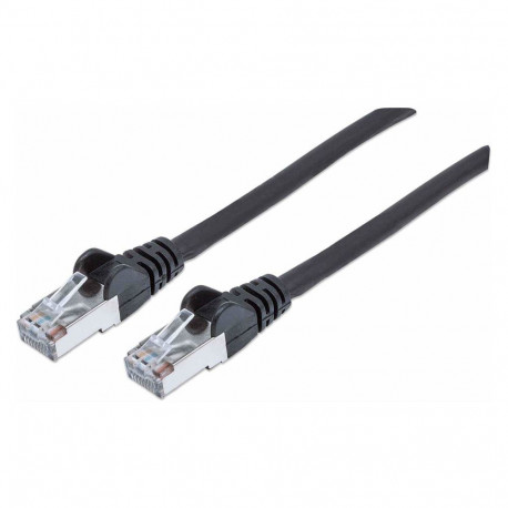 "Patchkabel Cat6a-Stecker/Cat7-Rohkabel 7,5m sw"