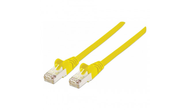 "Patchkabel Cat6a-Stecker/Cat7-Rohkabel 5m gelb"
