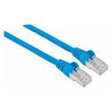 "Patchkabel Cat6a-Stecker/Cat7-Rohkabel 5m blau"