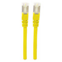 "Patchkabel Cat6a-Stecker/Cat7-Rohkabel 20m gelb"