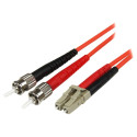 StarTech 1m Multimode 50/125 Duplex optiline ühenduskaabel LC - ST