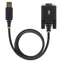 "StarTech.com 3ft (1m) USB to Null Modem Serial Adapter Cable, Interchangeable DB9 Screws/Nuts, COM 