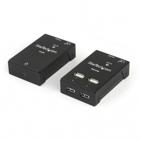 "StarTech 4-Port USB 2.0-Over-Cat5-or-Cat6 Extender - 165ft (50m)"