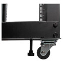 "StarTech 12U Adjustable Depth Open Frame 4 Post Server Rack w/ Casters / Levelers and Cable Managem