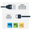 StarTech USB-C - USB-A kaabel - M/M - 1m 3ft - USB 2.0