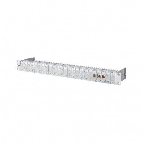 "METZ CONNECT BTR 19-Panel 1HE bestuckt mit 24 C6A Modulen Kat.6A Class EA"