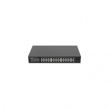 "LANBERG Switch 24-Port 100MB PoE+/2x Combo Rack 19"" 250W"
