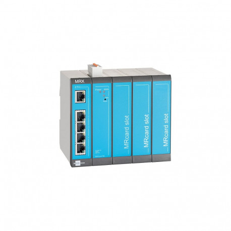 Icom MRX MRX5 LAN ruuter 5-pordiline switch, VPN, 5x Ethernet 10/100BT, 2 digitaalset sisendit, 3 va