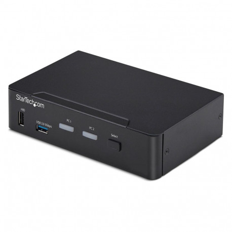"STARTECH.COM 2-Port DisplayPort KVM Switch 4K 60Hz DP 1.2 HDCP 1.4 EDID Management 2-Port USB 3.0 H