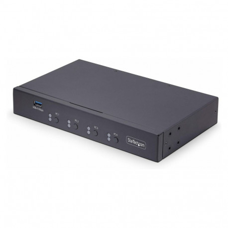 "STARTECH.COM 4-Port KM Switch mit Maus-Roaming USB 3.0 Umschalter Tastatur und Maus Switch 3,5mm/US
