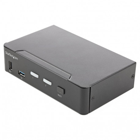 STARTECH.COM 2-pordiline HDMI KVM-lüliti - ühe monitoriga 4K 60Hz Ultra HD HDR - lauapealne HDMI 2.0
