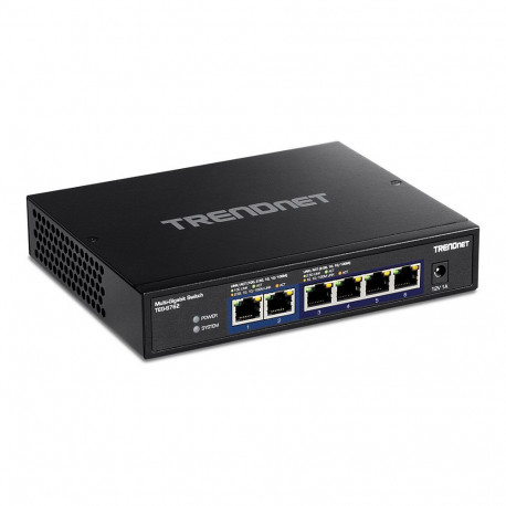 "TRENDnet TEG-S762 6-Port 10G Switch, schwarz"