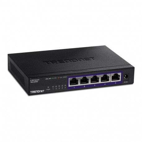 TRENDnet TEG-S350 5-Port 2.5G must mittehallatav kommutaator