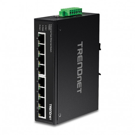 "TRENDnet TI-E80 Industrial Fast Ethernet DIN-Rail Switch 8-Port"