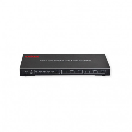 ROLINE 4K HDMI maatrikslüliti, 4 x 2, kaugjuhtimispuldiga