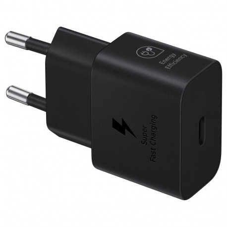Samsung 25W kiirlaadija koos USB Type-C andmekaabliga, must
