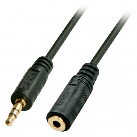 "LINDY Audiokabel 3.5mm/2m 3.5mm-Klinke m/f vergoldet"