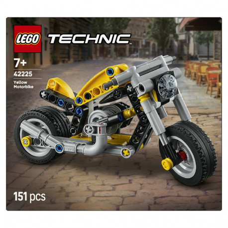 LEGO 42225 Technic kollane mootorratas