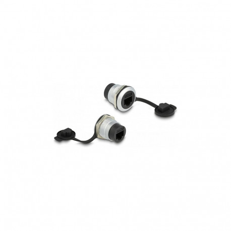 "DeLock RJ45 Cat.6 Einbaubuchse mit Staubschutzkappe"