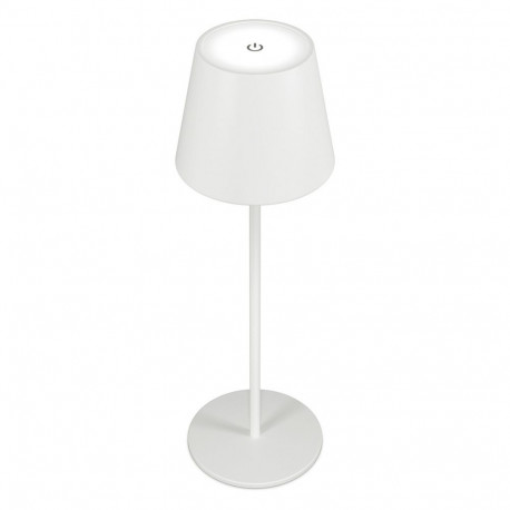 "RealPower LED-Tischlampe dimmbar kalt/warm mit Akku,weiss"