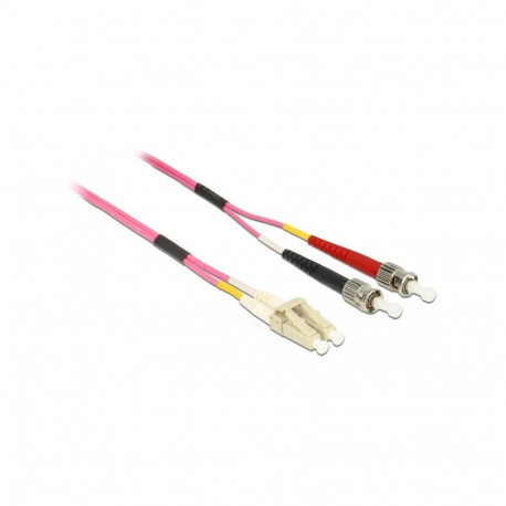 "Delock Kabel Lichtwellenleiter LC zu ST Multimode OM4 0,5 m"