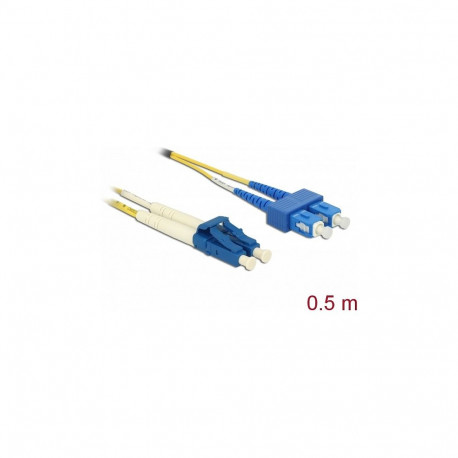 "Kabel Lichtwellenleiter LC > SC Singlemode OS2 0,5 m"