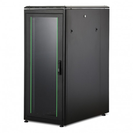 "DIGITUS Netzwerkschrank Unique 26HE 1342x600x1000mm schwarz (Speditionsversand)"