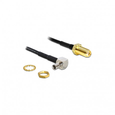 "Antennenkabel SMA Buchse zum Einbau > TS-9 90° Stecker 170 mm"