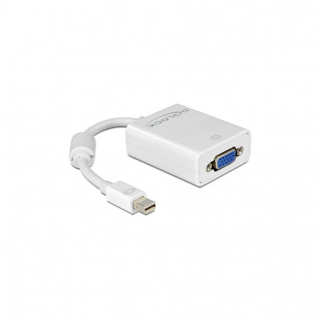 Adapter mini DisplayPort 1.2 pistik > VGA pesa, valge